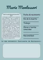 Aperçu - Feuilles d'exercices - Maria Montessori - Feuille de travail - Page de couverture