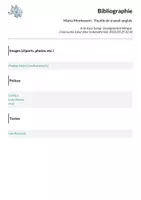 Aperçu - Feuilles d'exercices - Maria Montessori - Feuille de travail anglais - Page 1