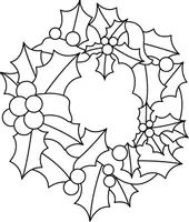 Aperçu - Matériel pour travaux manuels / dessin - Coloriage couronne de Noël - Page de couverture