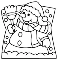 Aperçu - Matériel pour travaux manuels / dessin - Coloriages Bonhomme de neige - Page de couverture