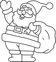 Aperçu - Matériel pour travaux manuels / dessin - Coloriages Père Noël - Page de couverture
