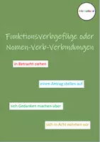 Vorschau - Arbeitsblätter - Funktionsverbgefüge oder Nomen-Verb-Verbindungen - Deckblatt