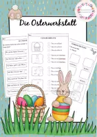 Vorschau - Arbeitsblätter - Osterwerkstatt für Klasse 1 und 2: grundschulmaterialien_ - Deckblatt