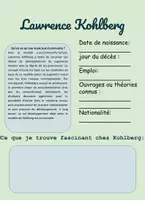 Aperçu - Feuilles d'exercices - Lawrence Kohlberg - Feuille de travail - Page de couverture