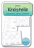 Vorschau - Arbeitsblätter - Merkheft Kreisteile - Deckblatt