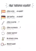 Vorschau - Poster - Expresiones útiles en clase - Poster zum ausdrucken - Seite 1