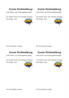 Vorschau - Anderer Materialtyp - positive Elternrückmeldungen Materialpaket - Deckblatt