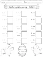 Vorschau - Spiele - Rechenspaziergang OSTERN Einmaleins - 2 Differenzierungen - Seite 2
