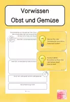 Vorschau - Arbeitsblätter - Vorwissen Obst und Gemüse - Seite 1