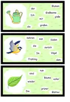 Aperçu - Feuilles d'exercices - Phrases à secouer "der Frühling" Allemand - Page 2