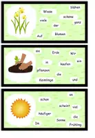 Aperçu - Cartes d'exercices - Phrases à secouer pour débutants avancés "der Frühling" Allemand - Page 3