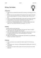 Vorschau - Arbeitsblätter - English - Text Analysis + Stylistic Devices - Deckblatt