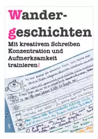 Vorschau - Arbeitsblätter - Wandergeschichten - Kreatives Schreiben Deutsch / DAF - Deckblatt