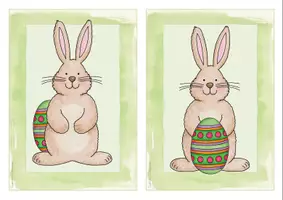 Vista previa - Refuerzo / NEE / Materiales de apoyo - Inglés y Aléman - tarjetas con imagénes - pascua preposiciones - Flashcards English: Easter prepositions - Deutsch: Ostern Präpositionen - página 3