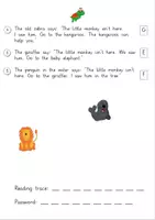 Vorschau - Stationenlernen - Lesespurgeschichte "At the zoo" - Seite 2