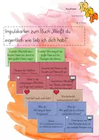 Vorschau - Aufgabenkarten - Impulskarten zum Buch "Weißt du eigentlich wie lieb ich dich hab?" - Deckblatt