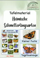 Vorschau - Poster - Tafelmaterial- Schmetterlingsarten (inkl. Poster) - Deckblatt
