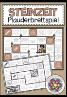 Vorschau - Arbeitsblätter - DIE STEINZEIT - Plauderbrettspiel - Deckblatt