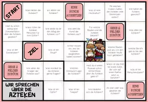Vorschau - Arbeitsblätter - Azteken im Sachunterricht | Plauderbrettspiel als Gesprächsanlass - Seite 1