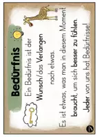 Vorschau - Arbeitsblätter - Giraffensprache | Arbeitsblätter Bedürfnisse + Plakat - Seite 1