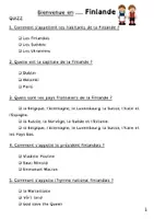 Aperçu - Feuilles d'exercices - Tour d'Europe : la Finlande - Page 3