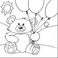 Aperçu - Matériel pour travaux manuels / dessin - Coloriages Ourson - Page 1