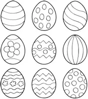 Aperçu - Matériel pour travaux manuels / dessin - Coloriages Œuf de Pâques - Page de couverture
