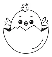 Aperçu - Matériel pour travaux manuels / dessin - Coloriages Poussin de Pâques - Page de couverture
