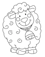 Aperçu - Matériel pour travaux manuels / dessin - Coloriage Agneau de Pâques - Page de couverture