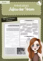 Vorschau - Arbeitsblätter - Arbeitsblatt: Aufbau und Funktion des Herzens - Deckblatt
