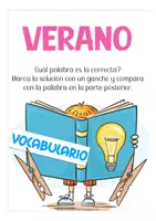 Vorschau - Spiele - VERANO Spanisch Klammerkarten (clip cards Español) - Seite 1