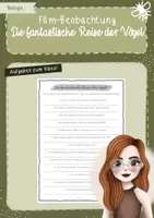 Vorschau - Arbeitsblätter - Die fantastische Reise der Vögel - Fragen zur Doku - Deckblatt