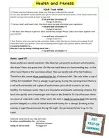 Vorschau - Arbeitsblätter - Keeping fit and healthy - Seite 2