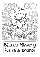 Vorschau - Arbeitsblätter - Blanca Nieves (Schneewittchen) - Ausmalbilder Spanisch kostenlos! FREEBIE / gratis! - Seite 2