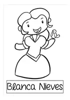 Vorschau - Arbeitsblätter - Blanca Nieves (Schneewittchen) - Ausmalbilder Spanisch kostenlos! FREEBIE / gratis! - Seite 3