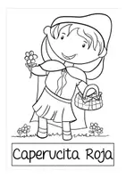 Vorschau - Mal- und Bastelvorlagen - FREEBIE / kostenlos Caperucita Roja Ausmalbilder Spanisch Gurndschule - Seite 3