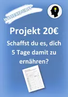 Vorschau - Arbeitsblätter - Projekt 20 Euro - Einkaufen und Selbstversorgen - Deckblatt