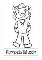 Vista previa - Hojas de trabajo - Rumpelstiltskin - dibujos para colorear Español para la primaria FREEBIE / gratis! - página 3