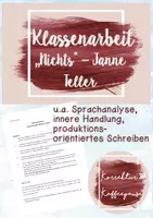 Vorschau - Test - SPARPAKET Alle Klassenarbeiten Mittelstufe Deutsch (7, 8, 9) - Kurzgeschichten, Balladen, Großstadtlyrik, Inhaltsangabe etc. - Seite 1