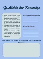 Aperçu - Feuilles d'exercices - Die Kreuzzüge - Feuille de travail - Page de couverture