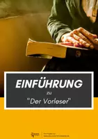 Vorschau - Arbeitsblätter - Unterrichtseinstieg zum Roman "Der Vorleser" (Bernhard Schlink) - Deckblatt
