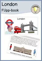 Vorschau - Arbeitsblätter - Flippbook über London - Englisch Unterricht - Deckblatt