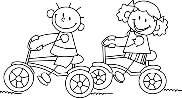Aperçu - Matériel pour travaux manuels / dessin - Coloriages Bicyclette - Page 2