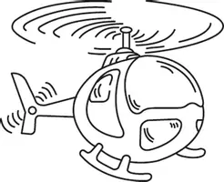 Aperçu - Matériel pour travaux manuels / dessin - Coloriages Hélicoptère - Page 3