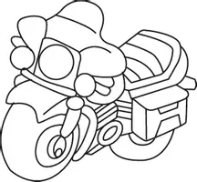 Aperçu - Matériel pour travaux manuels / dessin - Coloriages Moto - Page de couverture
