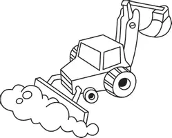 Aperçu - Matériel pour travaux manuels / dessin - Coloriages Pelleteuse - Page 3