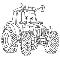 Aperçu - Matériel pour travaux manuels / dessin - Coloriages Tracteur - Page de couverture