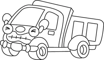 Aperçu - Matériel pour travaux manuels / dessin - Coloriages Camion - Page 3