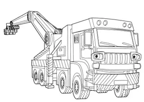 Aperçu - Matériel pour travaux manuels / dessin - Coloriages Camion - Page de couverture