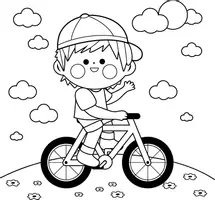 Aperçu - Matériel pour travaux manuels / dessin - Coloriages Vélo - Page 3